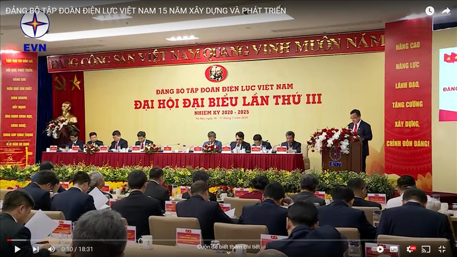 Đảng bộ Tập đoàn Điện lực Việt Nam 15 năm xây dựng và phát triển